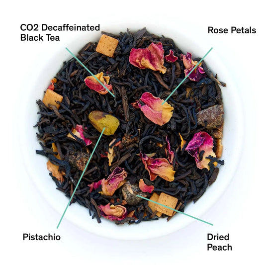 Decaf Dark Iris - Peach Pistachio Black Tea