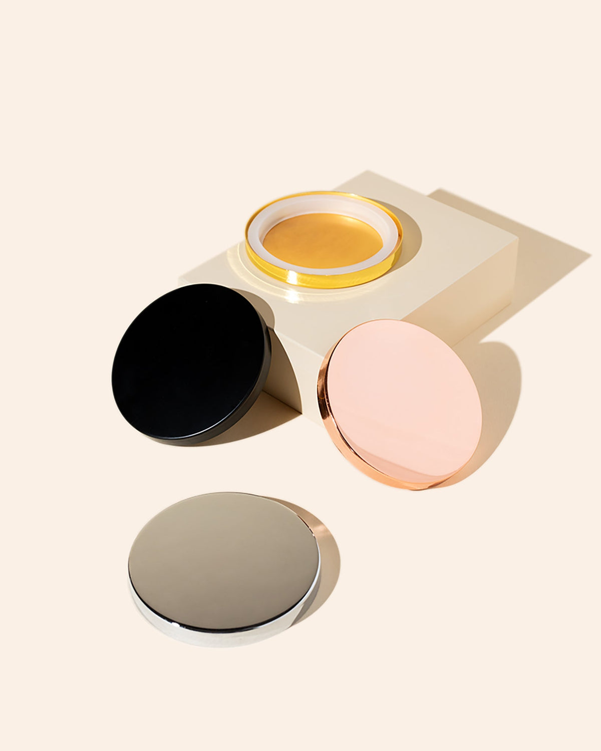 luxe metal candle lid with gasket