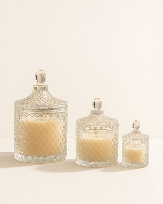 princess candle vessel & lid