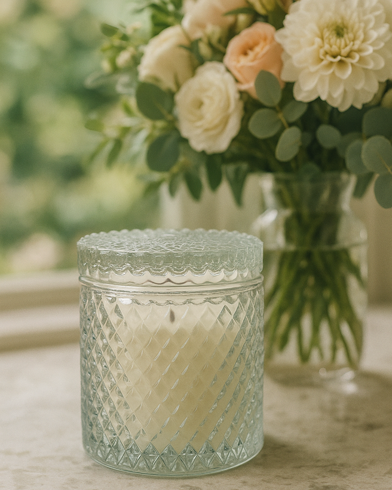 15oz brilliant candle vessel & lid